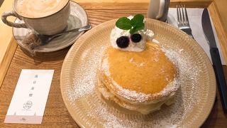 ふわふわの豆腐のパンケーキが絶品でした!　