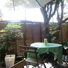 テラス席