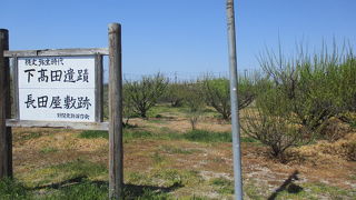 長田屋敷跡は畑です