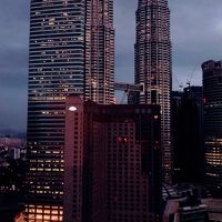 部屋から眺めるツインタワー