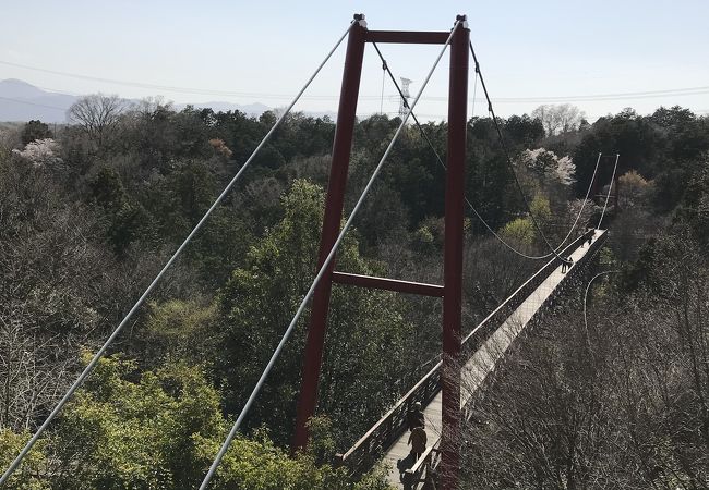 赤い吊り橋