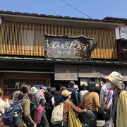 吉野山銅の鳥居の直ぐ上にある柿の葉寿司のお店