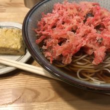 紅生姜天ぷらそば