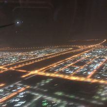 アブダビ空港上空