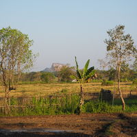 遠くにシギリヤロックが見えます