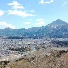 展望台から秩父市内を望む