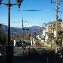 階段上からの景色