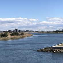 下流側…東京湾方面