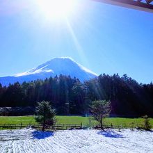 子どもも感動！美しい富士山！