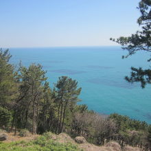 海月亭から眺める海の景観はこんな感じでした