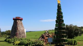 ボトルで造られた小さな可愛い村♪