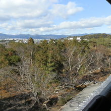 三門の楼上からの京都の眺望です。