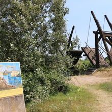 ゴッホの複製画パネルが設置されています。