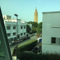 部屋からモスクが見えました。