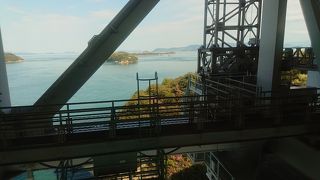 瀬戸大橋の車窓からの眺め