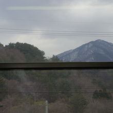 白神岳登山口駅付近から眺めた白神山地