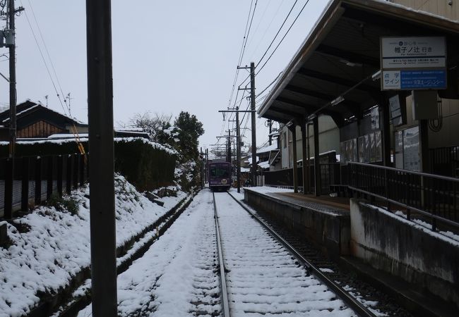雪景色を進む路面電車 ♪