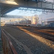 京成高砂付近の路線