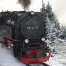 頂上付近で離合するＳＬ