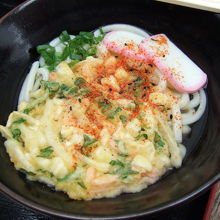 いか野菜かき揚げ天うどん