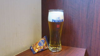 軽くビールもいただけます