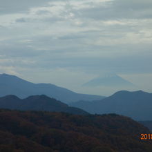 清里より富士山見えました