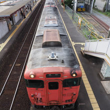 金川駅跨線橋から撮影