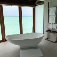 水上コテージのお風呂