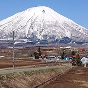 4月下旬の羊蹄山