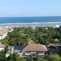 ロビーから見えるインド洋（で、いいんだよね）