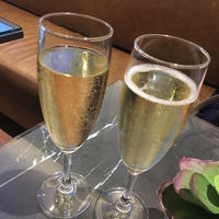 ウェルカムドリンクのシャンパン！