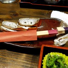 箸置き付きの割りばし