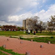 普通の公園になっていた　もうすこし案内板が欲しい