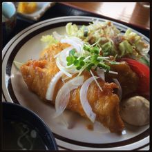 絶品だったシイラのフライ定食（2014年）