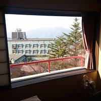 客室から温泉街が一望できた