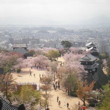 天守閣から見た風景