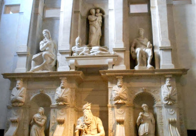 ミケランジェロのモーゼ像のある教会