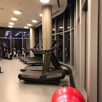 ジムには最低限のマシーンしかありません