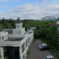 一応、硫黄山が見える