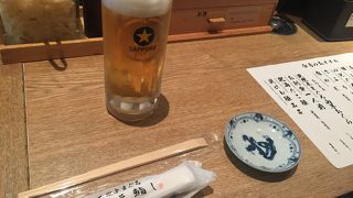 生ビールに寿司！