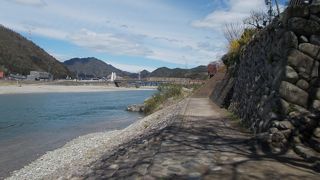 美濃市の西側を流れています。