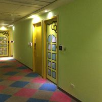 廊下はサンリオ調