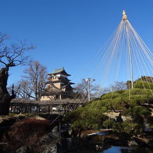 雪つりを入れた景色