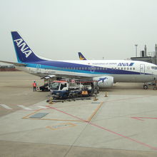 福岡空港の駐機場