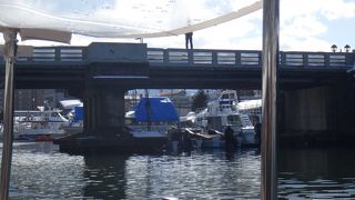 元々の運河幅に架かる橋