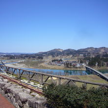 信濃川が見下ろせます