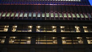 日本橋三井タワーも桜ライトアップ