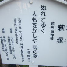 芭蕉句碑の解説はこちらで。