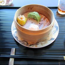 お勧め蒸し点心三種盛り