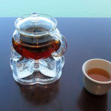 お茶をいただきました